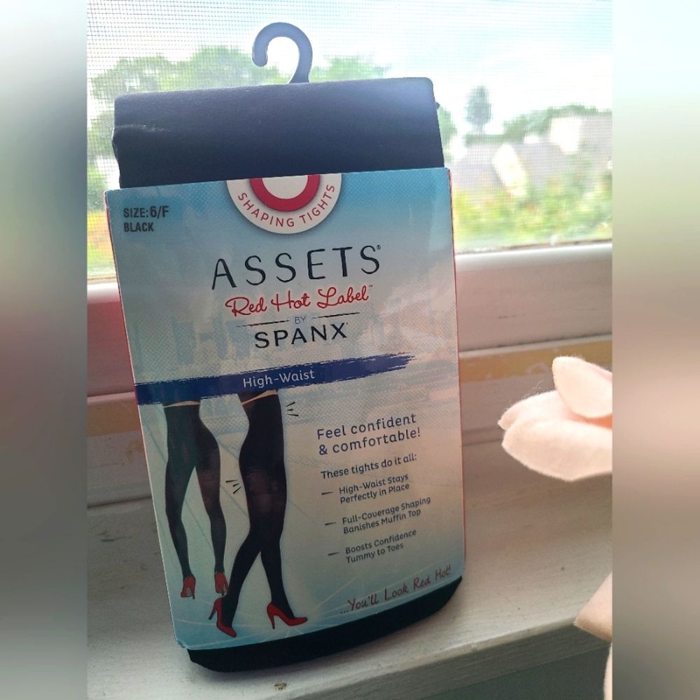 New Spanx Assets Original Size 6/F Black Shaping Tights